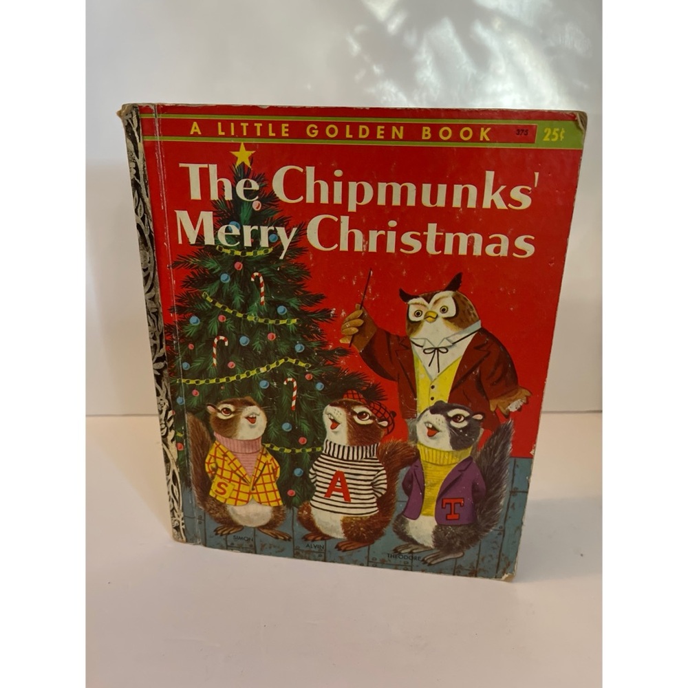 Vintage The Chipmunks’ Merry Christmas Little Golden Book